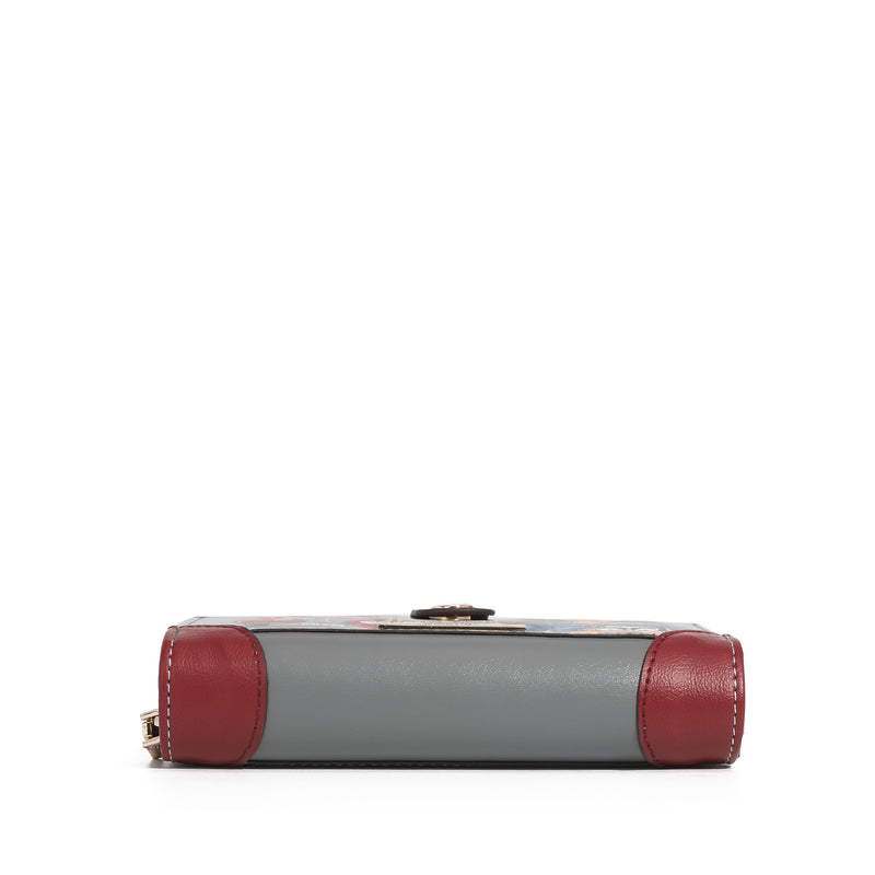 LARGE WALLET WITH DOUBLE CLOSURE PURSE <tc>NIKKY</tc>
