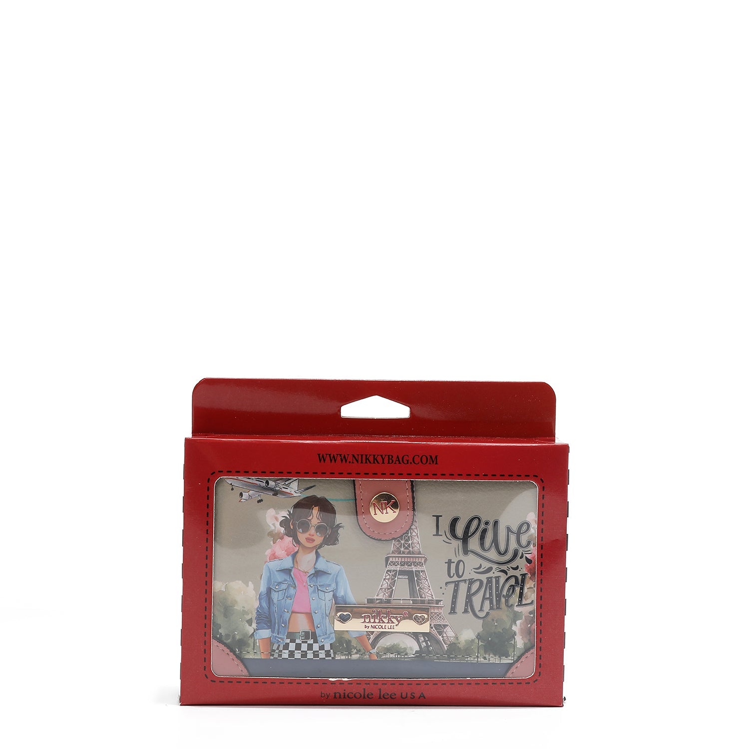 CARTERA COMPACTA (I LIVE TO TRAVEL)