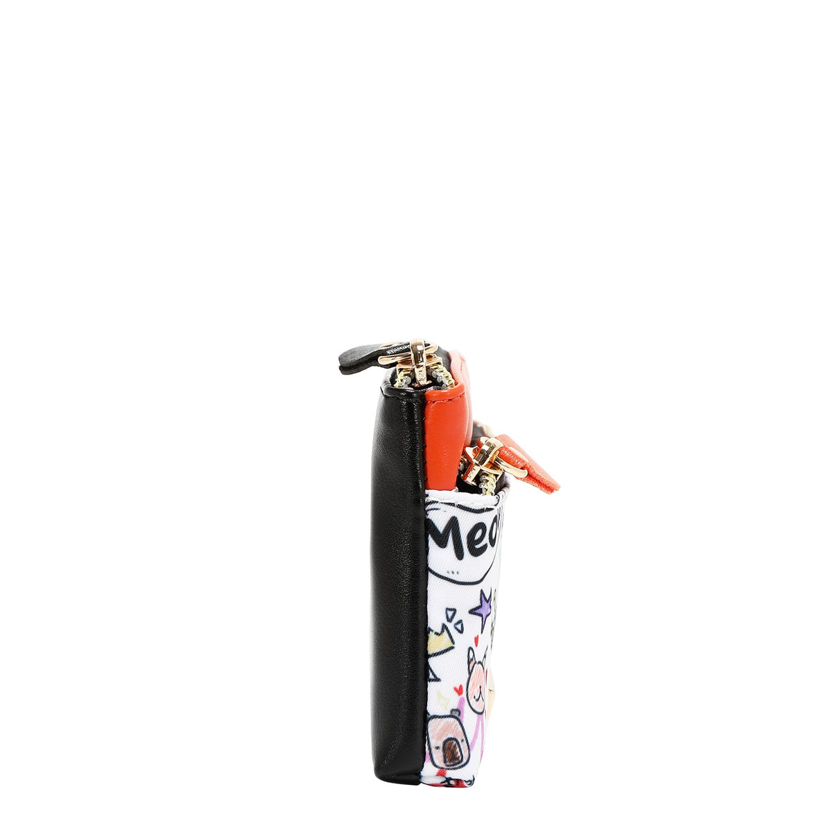 MONEDERO PEQUEÑO PLANO CON CREMALLERA (JUST FOR FUN-BLANCO)