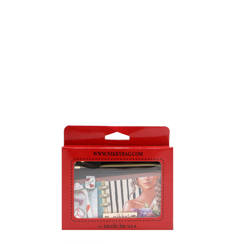 SMALL FLAT WALLET WITH ZIPPER (<tc>NOSTALGIA</tc>)