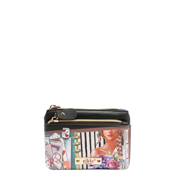 SMALL FLAT WALLET WITH ZIPPER (<tc>NOSTALGIA</tc>)