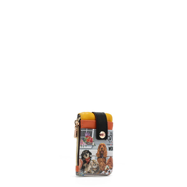 CARD HOLDER WITH ZIPPER CLOSURE AND PRESS BUTTON <tc><tc>One Happy Family</tc></tc>