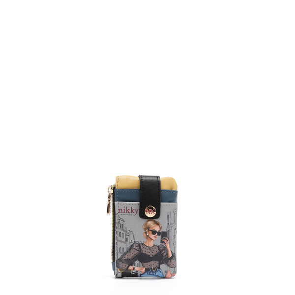 MINI CARD HOLDER WITH CLOSURE (<tc>URBAN COFFEE DREAM</tc>)