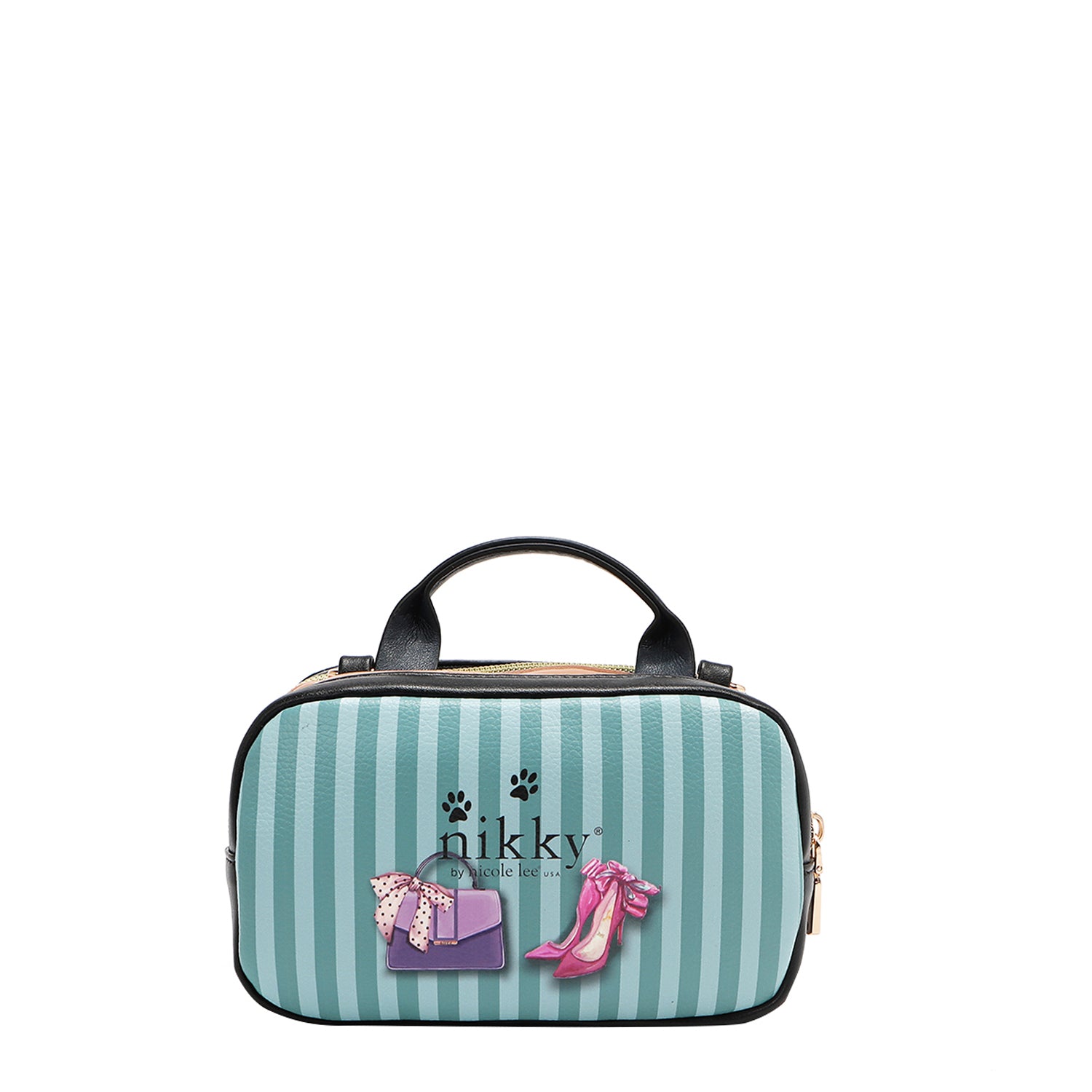 MINI SAC BANDOULIÈRE BOSTON AVEC DOUBLE FERMETURE ÉCLAIR (DESSUS POUR VOUS AIMER)