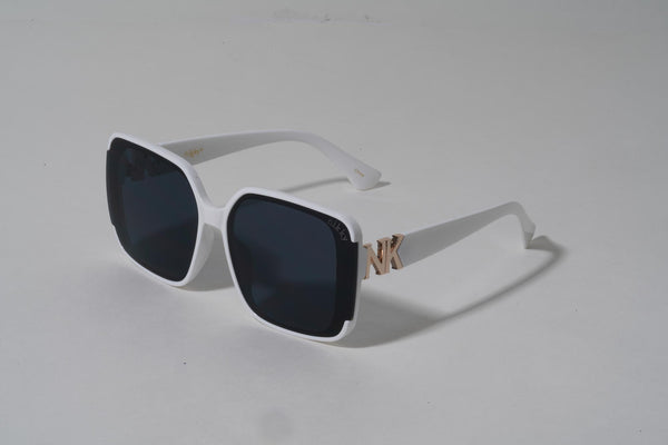 NK WHITE SQUARE SUNGLASSES