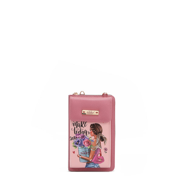 PHONE SHOULDER BAG/WALLET (<tc>FLOWER DAY</tc>)