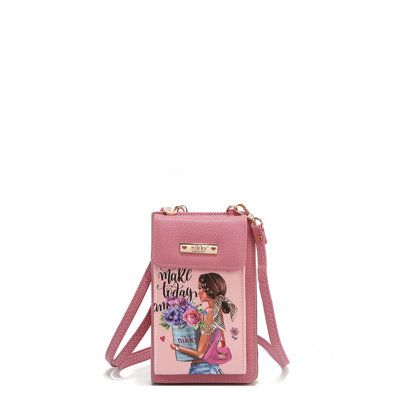 PHONE SHOULDER BAG/WALLET (<tc>FLOWER DAY</tc>)