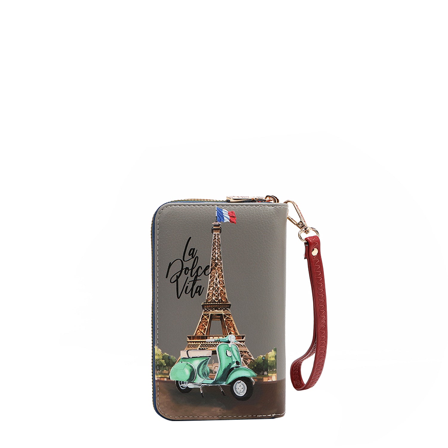 MEDIUM-SIZED DOUBLE ZIPPER WALLET (<tc>EIFFEL DREAMS</tc>)
