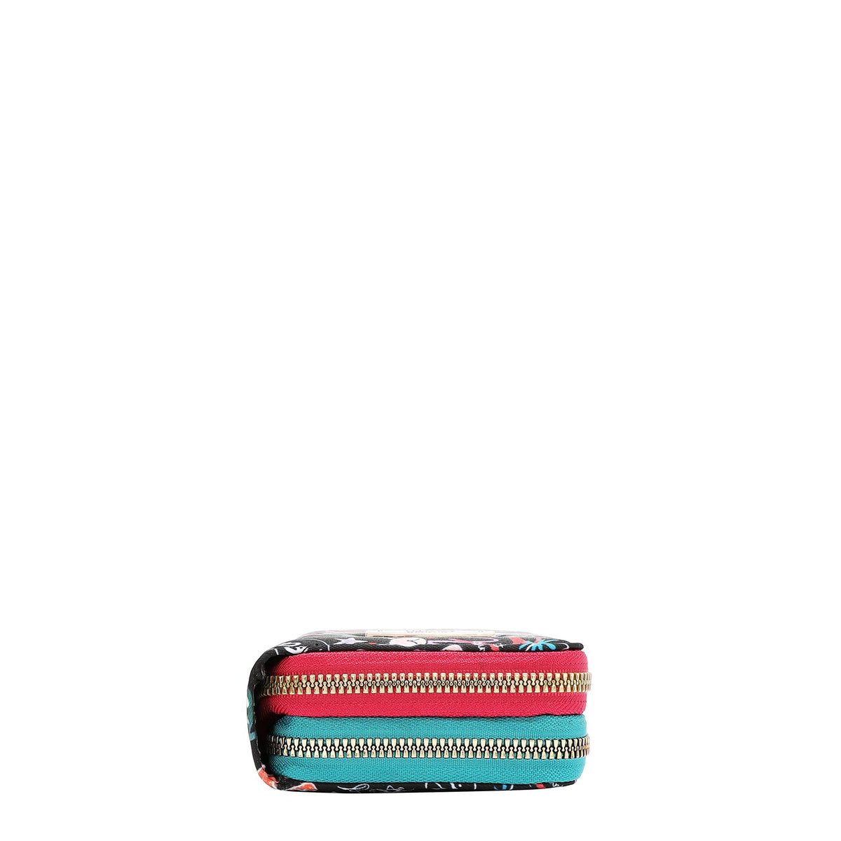 CARTERA MEDIANA CON DOBLE CREMALLERA (JUST FOR FUN-NEGRO)