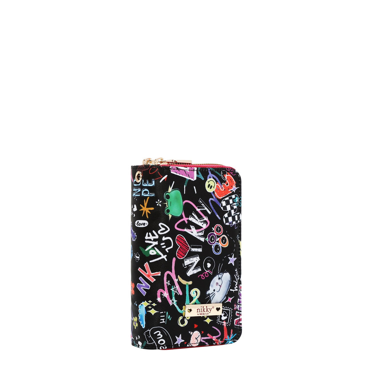 CARTERA MEDIANA CON DOBLE CREMALLERA (JUST FOR FUN-NEGRO)