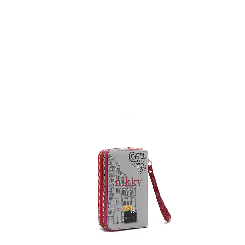 MEDIUM WALLET WITH DOUBLE ZIPPER (<tc>URBAN COFFEE DREAM</tc>)