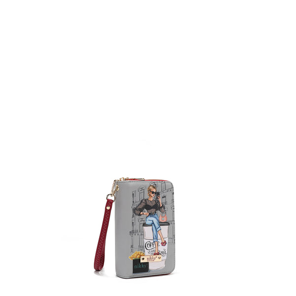 MEDIUM WALLET WITH DOUBLE ZIPPER (<tc>URBAN COFFEE DREAM</tc>)