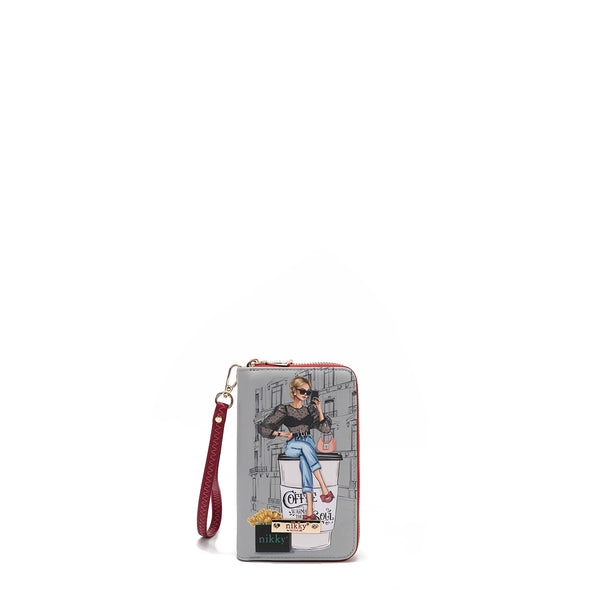 MEDIUM WALLET WITH DOUBLE ZIPPER (<tc>URBAN COFFEE DREAM</tc>)