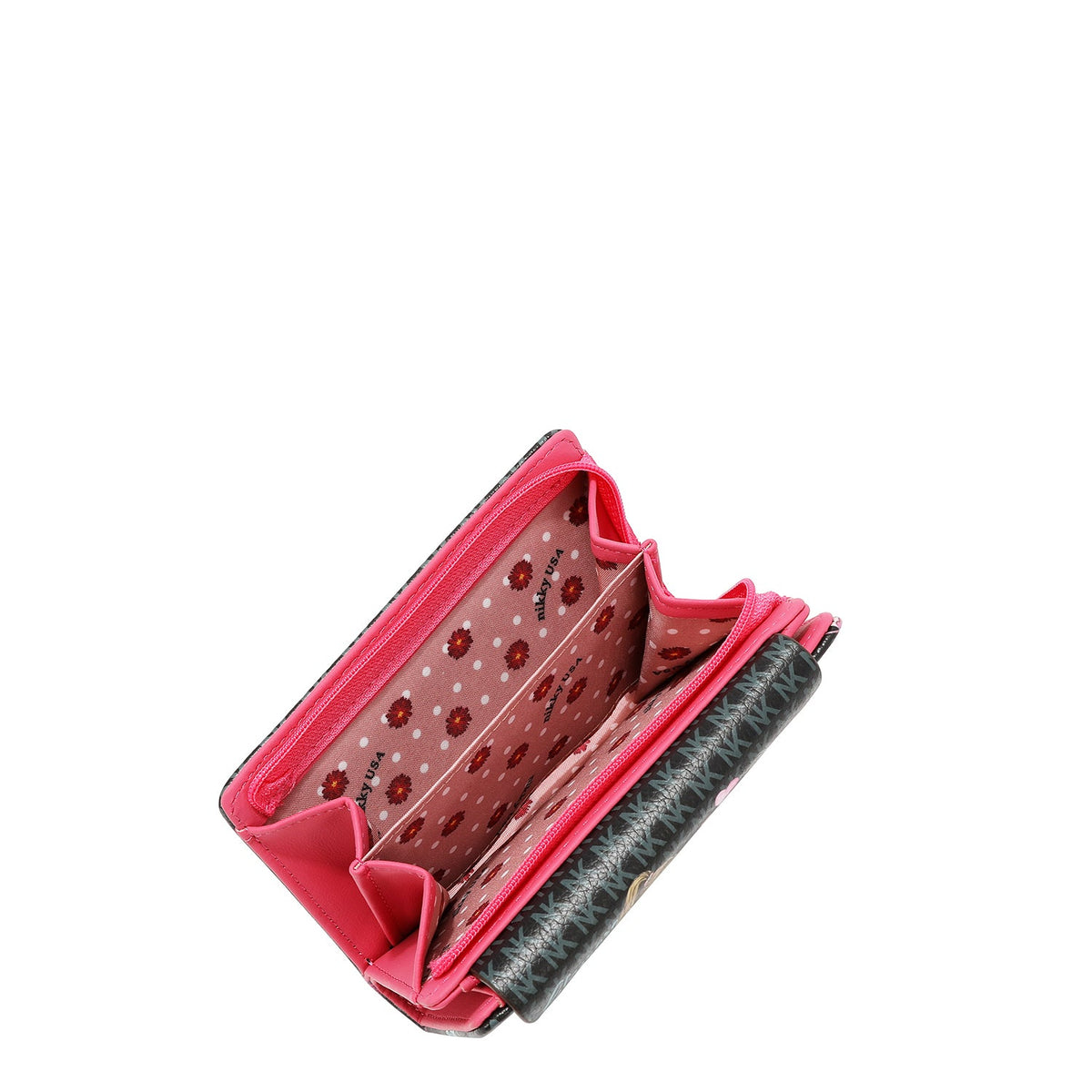 CARTERA PLEGABLE PEQUEÑA NIKKY (GLAMOROUS WALK-NEGRO)