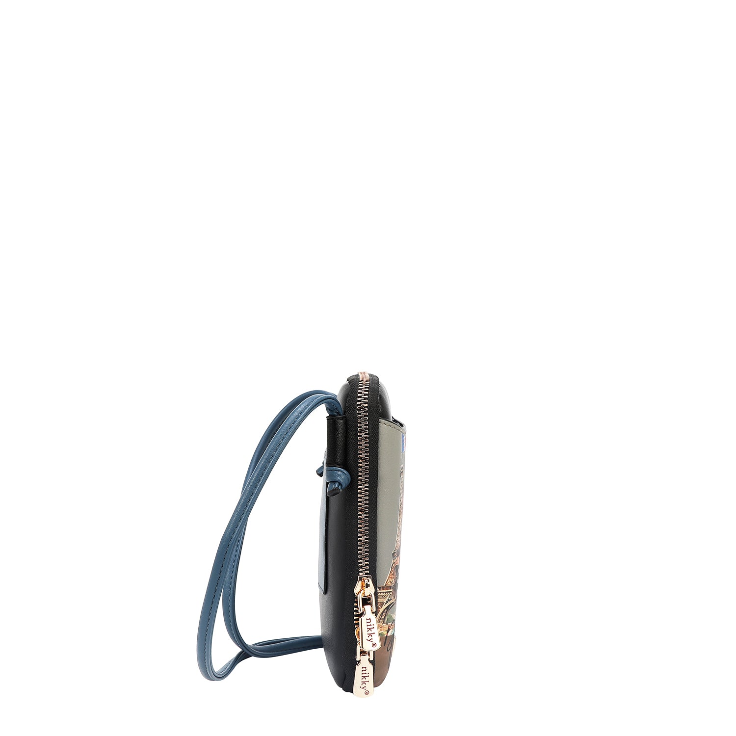 BORSA A TRACOLLA CON CERNIERA PER TELEFONO/PORTAFOGLIO (<tc>EIFFEL DREAMS</tc>)