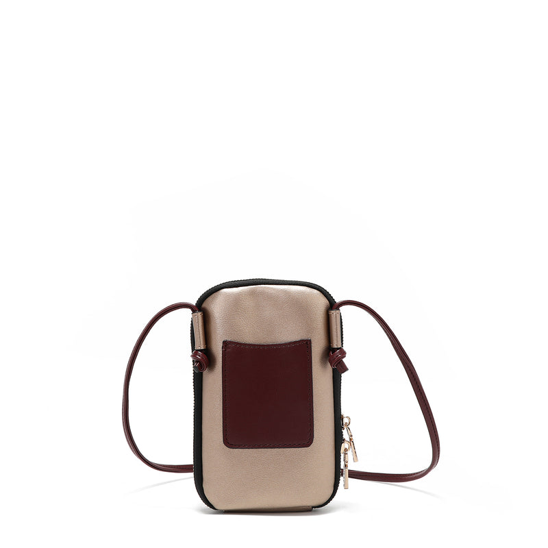 CROSSBODY BAG WITH ZIPPER FOR PHONE/WALLET (<tc>I LIVE TO TRAVEL</tc>)
