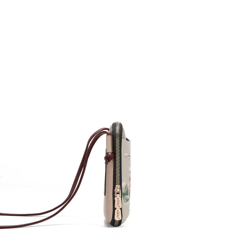 CROSSBODY BAG WITH ZIPPER FOR PHONE/WALLET (<tc>I LIVE TO TRAVEL</tc>)