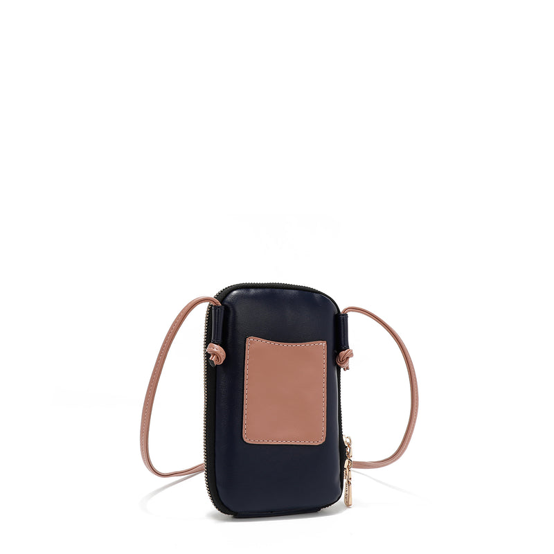 CROSSBODY BAG WITH ZIPPER FOR PHONE/WALLET (<tc>URBAN COFFEE DREAM</tc>)