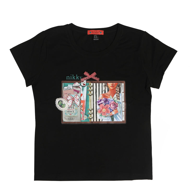 CAMISETA DE MODA (NOSTALGIA NEGRO)