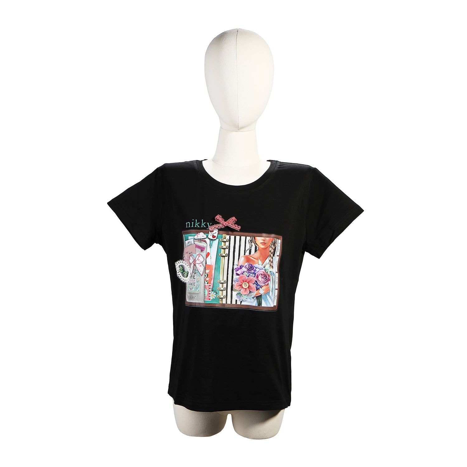 MODE-T-SHIRT (<tc>NOSTALGIA</tc> SCHWARZ)
