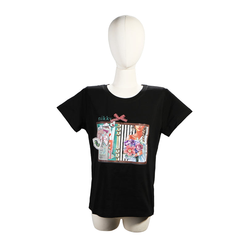 CAMISETA DE MODA (NOSTALGIA NEGRO)