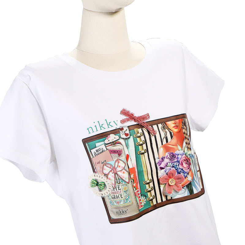 CAMISETA DE MODA (NOSTALGIA BLANCO)