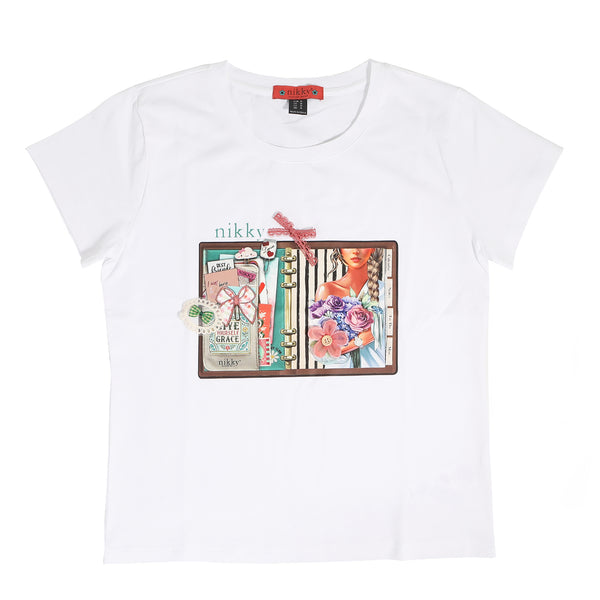 CAMISETA DE MODA (NOSTALGIA BLANCO)