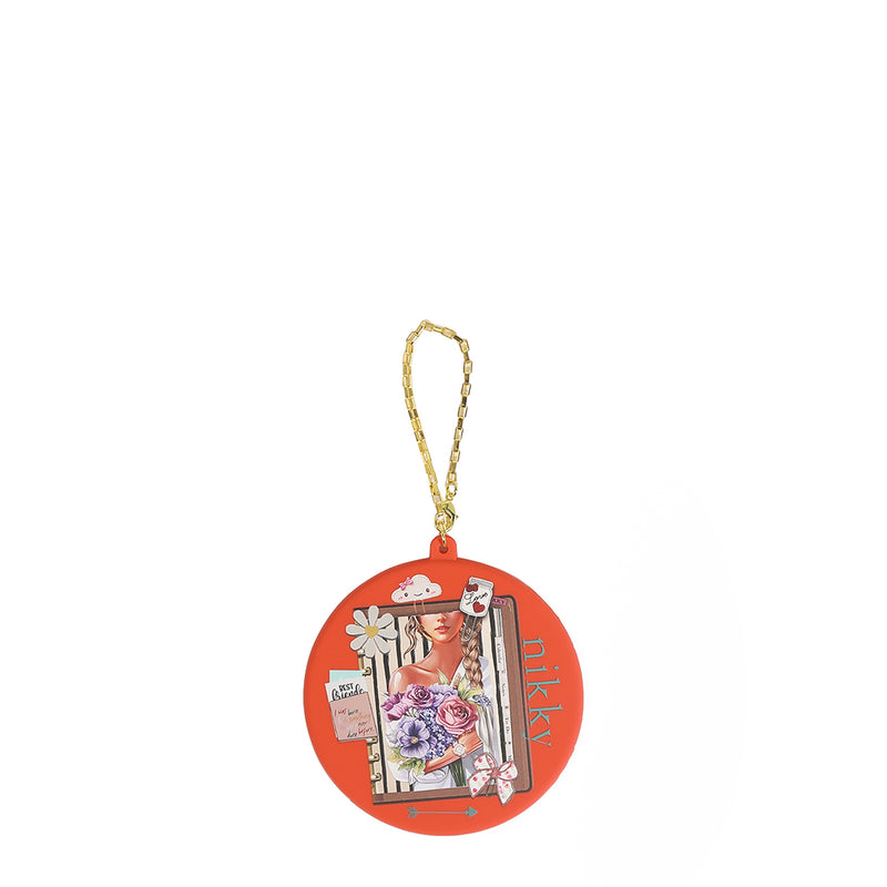 ESPEJO COMPACTO DE SILICONA (NOSTALGIA NARANJA)