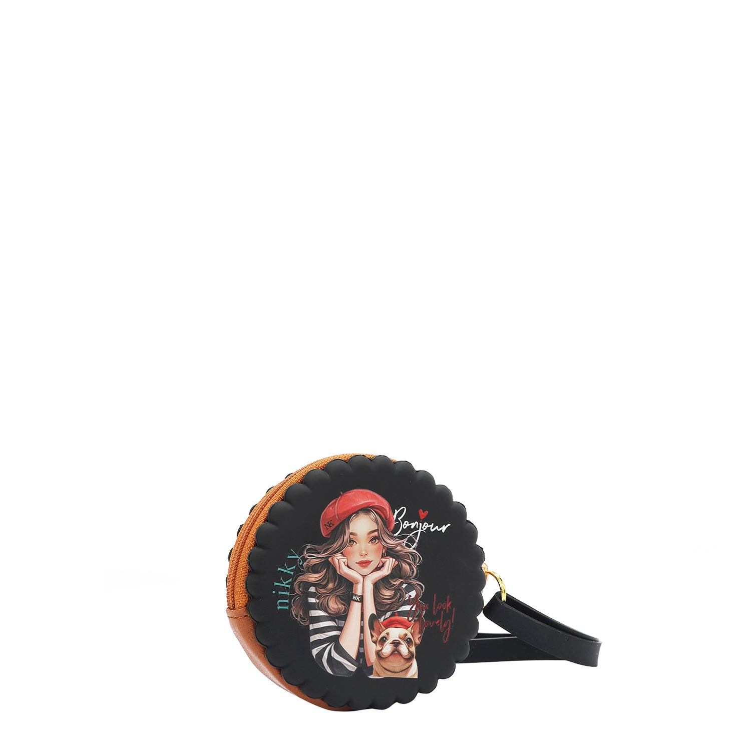 RUNDE SILIKONHÜLLE MIT ARMBAND (<tc>EIFFEL DREAMS</tc> SCHWARZ)
