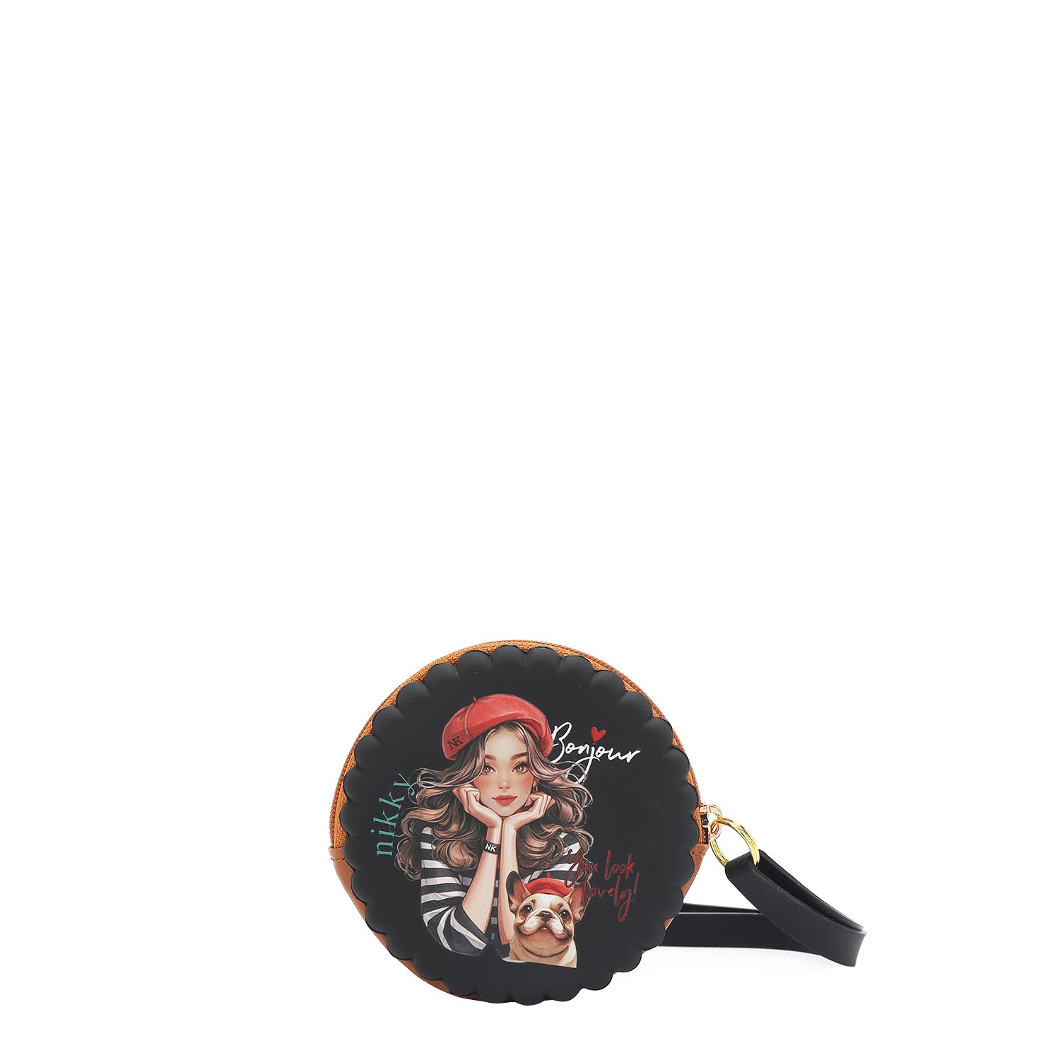 RUNDE SILIKONHÜLLE MIT ARMBAND (<tc>EIFFEL DREAMS</tc> SCHWARZ)