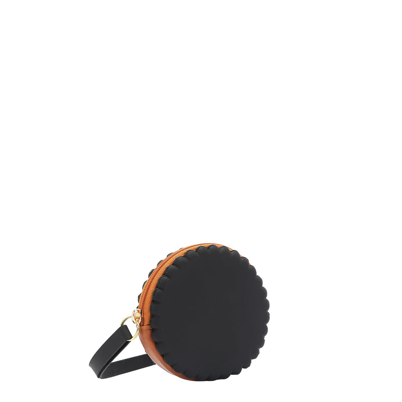 ESTUCHE REDONDO DE SILICONA CON PULSERA (NOSTALGIA NEGRO)