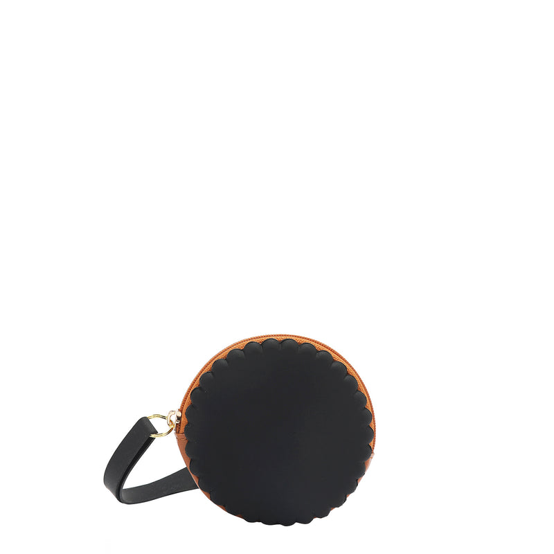 ESTUCHE REDONDO DE SILICONA CON PULSERA (NOSTALGIA NEGRO)