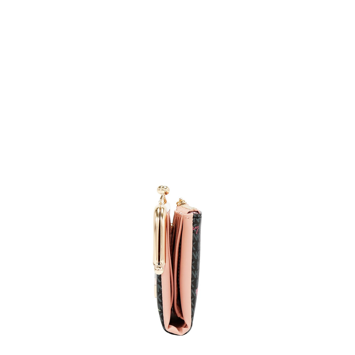 MONEDERO CON BLOQUEO DE BESO (GLAMOROUS WALK-NEGRO)