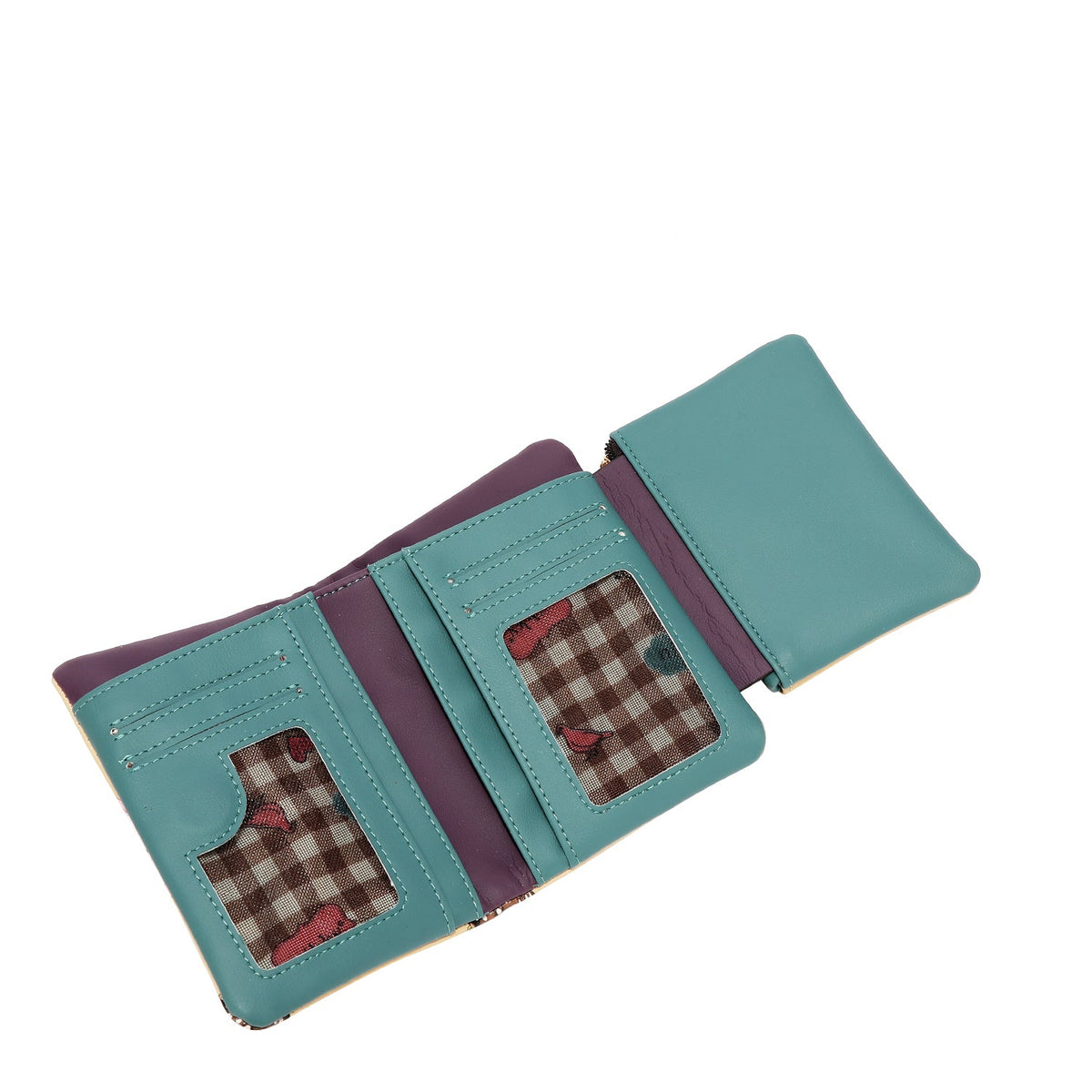 CARTERA DE 3 PLIEGUES (GLAMOROUS WALK-BLANCO)
