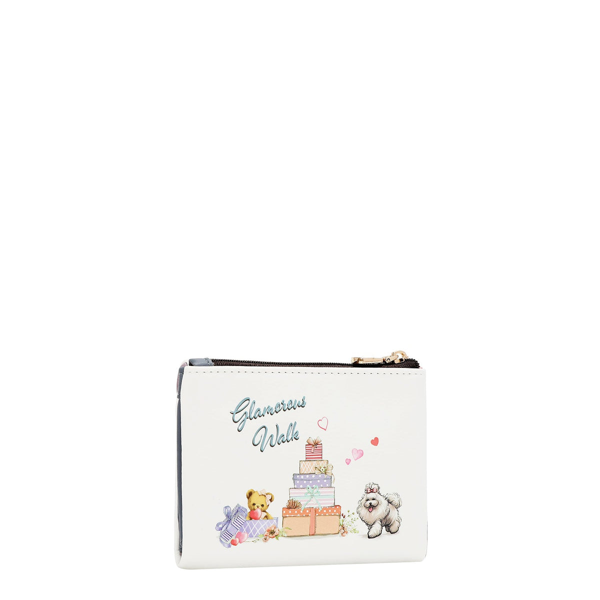 CARTERA ESTILO SOBRE (GLAMOROUS WALK-BLANCO)