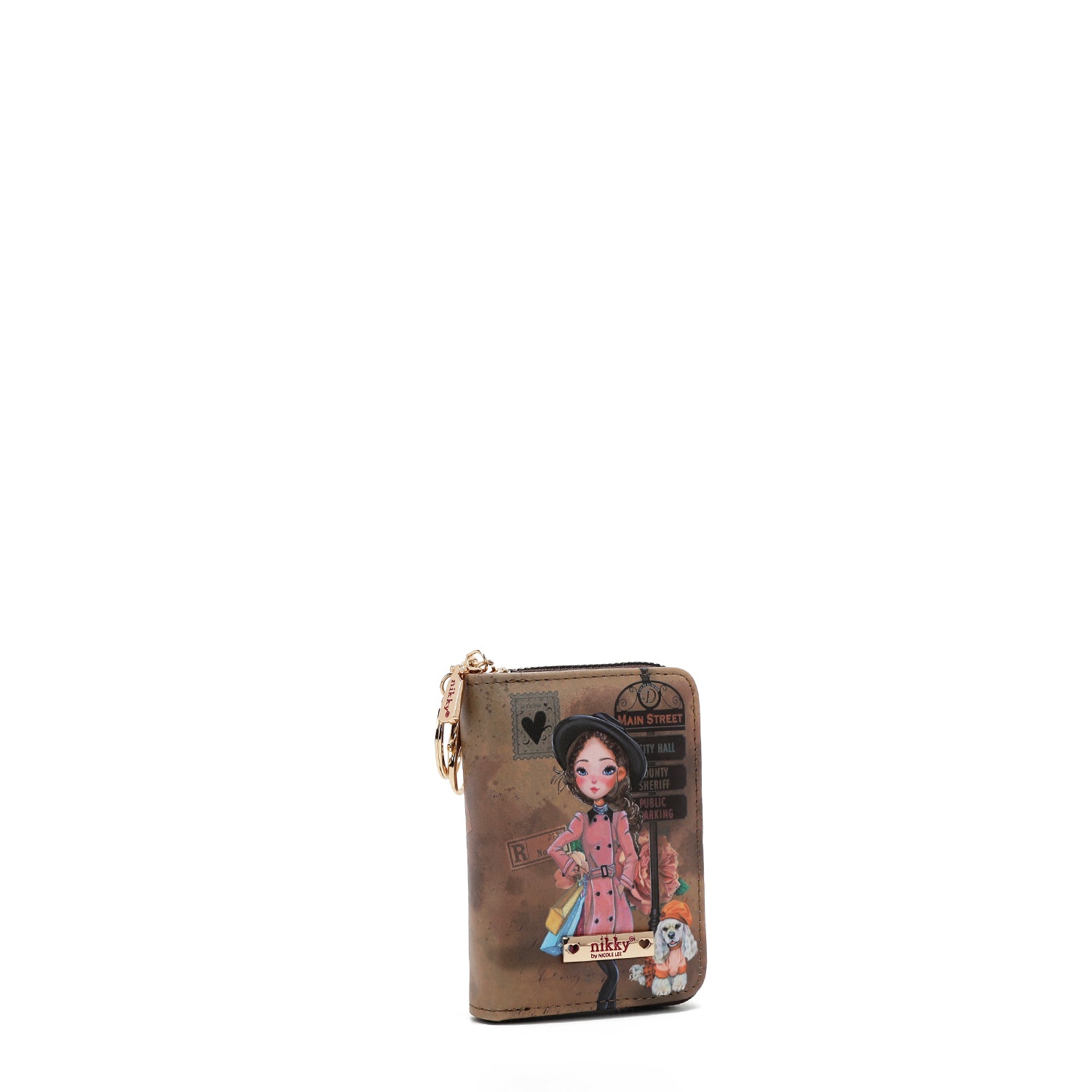 PORTE-CARTES AVEC FERMETURE À GLISSIÈRE TYPE ACCORDEON (<tc>EMILY GOES PARIS</tc> )