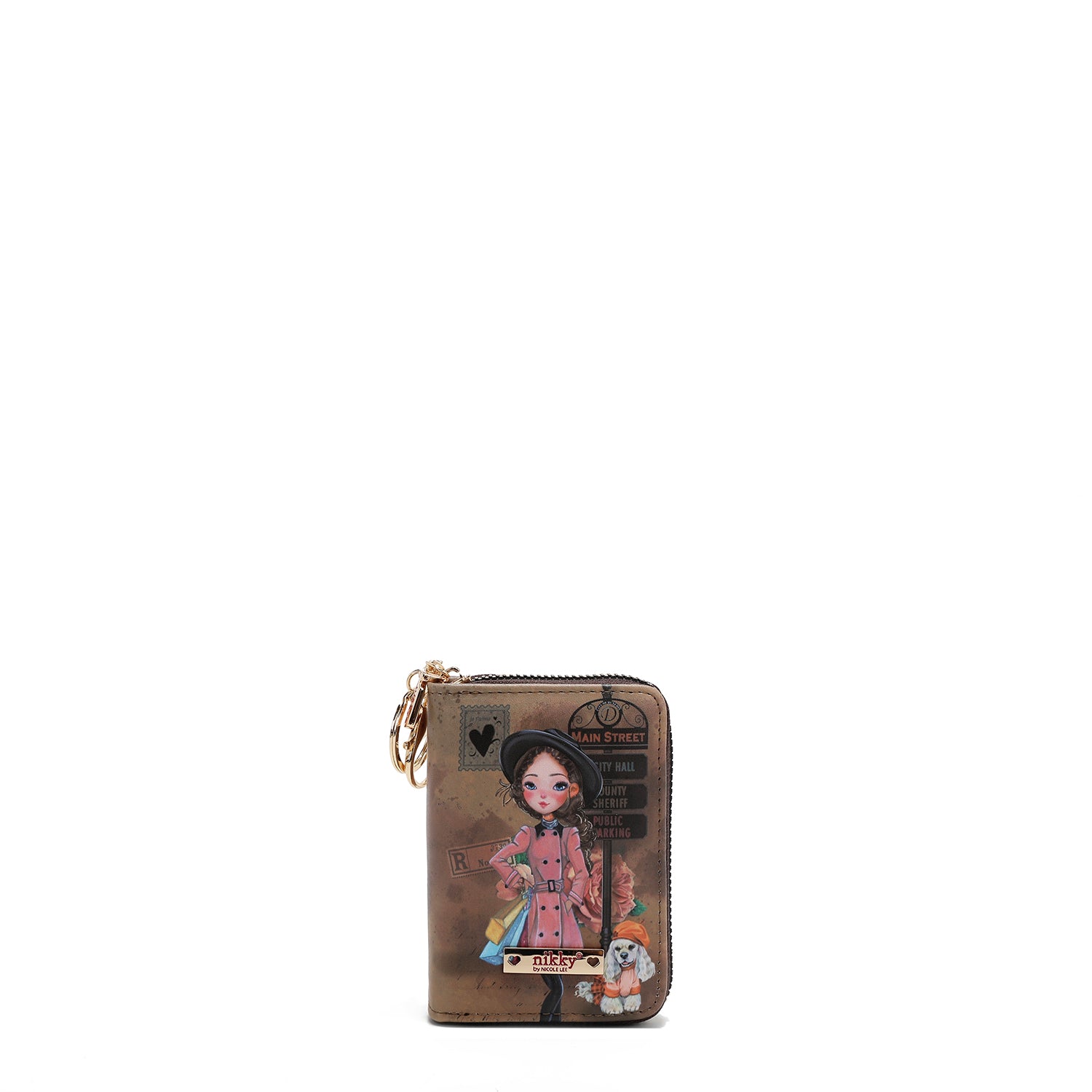 PORTE-CARTES AVEC FERMETURE À GLISSIÈRE TYPE ACCORDEON (<tc>EMILY GOES PARIS</tc> )