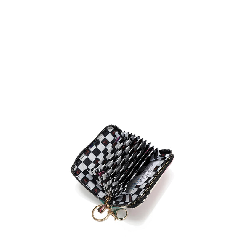 CARD HOLDER WITH ACCORDION TYPE ZIPPER (<tc><tc>Nikky</tc></tc> MAKES FRIENDS)