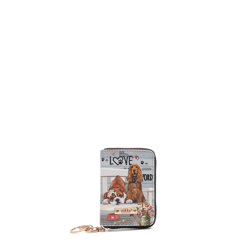 ACCORDION CARD HOLDER WITH ZIPPER <tc><tc>One Happy Family</tc></tc>