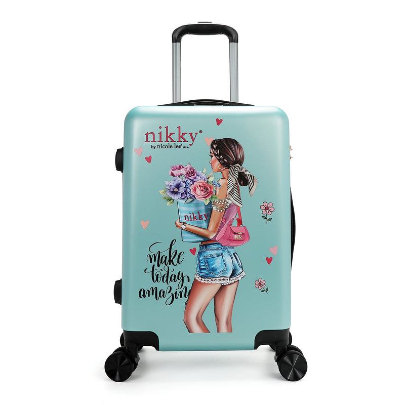 ABS PLASTIC CABIN SUITCASE (<tc>FLOWER DAY</tc>)