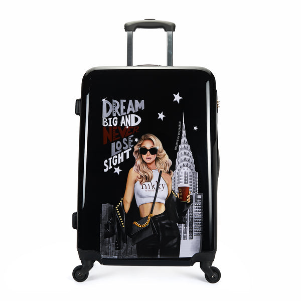 SET OF 3 ABS PLASTIC SUITCASES <tc><tc>Dreamer</tc></tc>