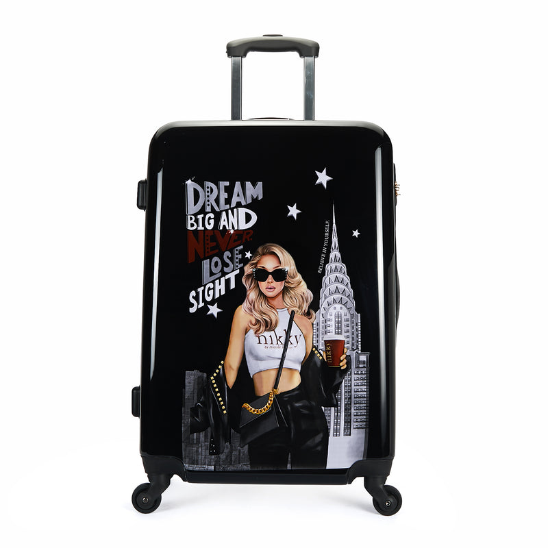 SET OF 3 ABS PLASTIC SUITCASES <tc><tc>Dreamer</tc></tc>