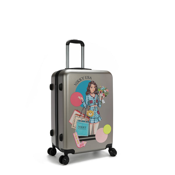 ABS PLASTIC CABIN SUITCASE <tc>NIKKY GOES SHOPPING</tc>