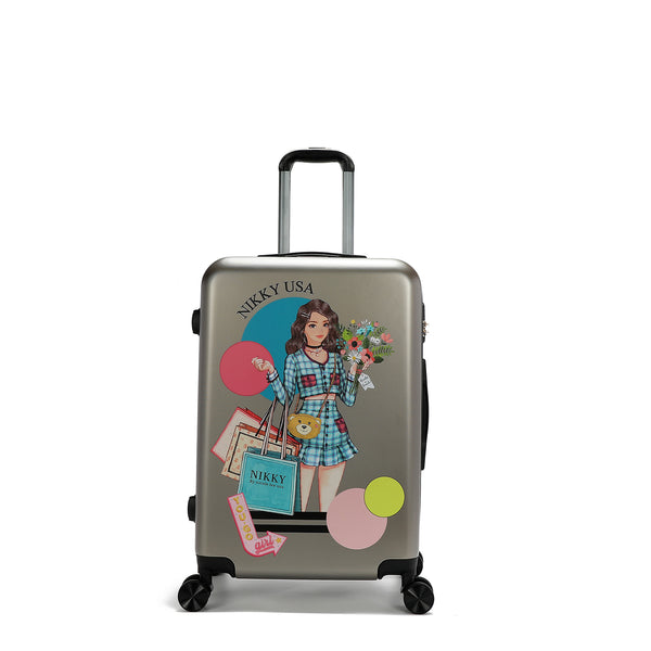 ABS PLASTIC CABIN SUITCASE <tc>NIKKY GOES SHOPPING</tc>