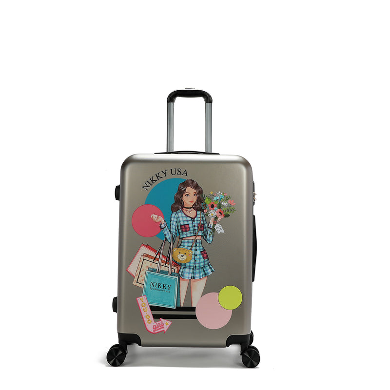 ABS PLASTIC CABIN SUITCASE <tc>NIKKY GOES SHOPPING</tc>