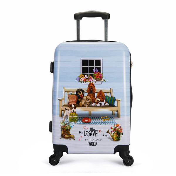ABS PLASTIC CABIN SUITCASE <tc><tc>One Happy Family</tc></tc>
