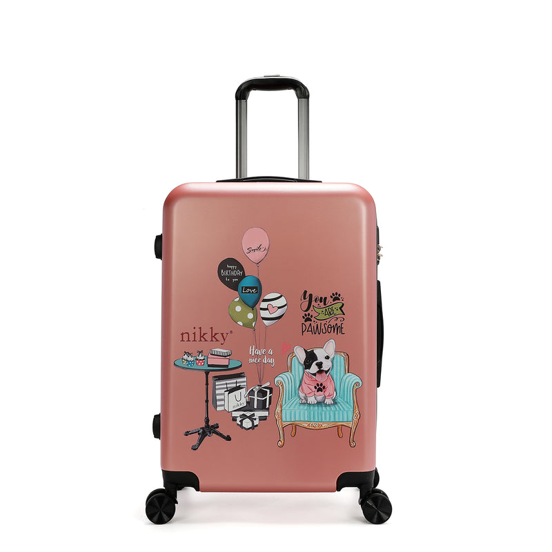 SET OF 2 ABS PLASTIC SUITCASES <tc>PARTY KING</tc>