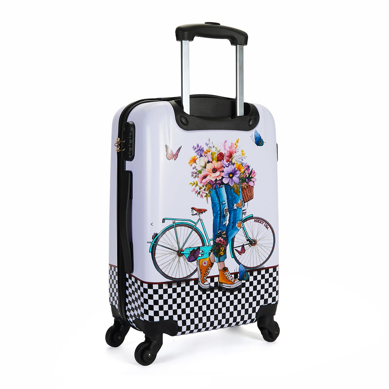 SET OF 2 ABS PLASTIC SUITCASES <tc><tc>Step By Step</tc></tc>