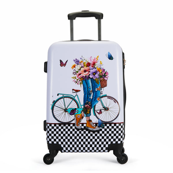 SET OF 2 ABS PLASTIC SUITCASES <tc><tc>Step By Step</tc></tc>