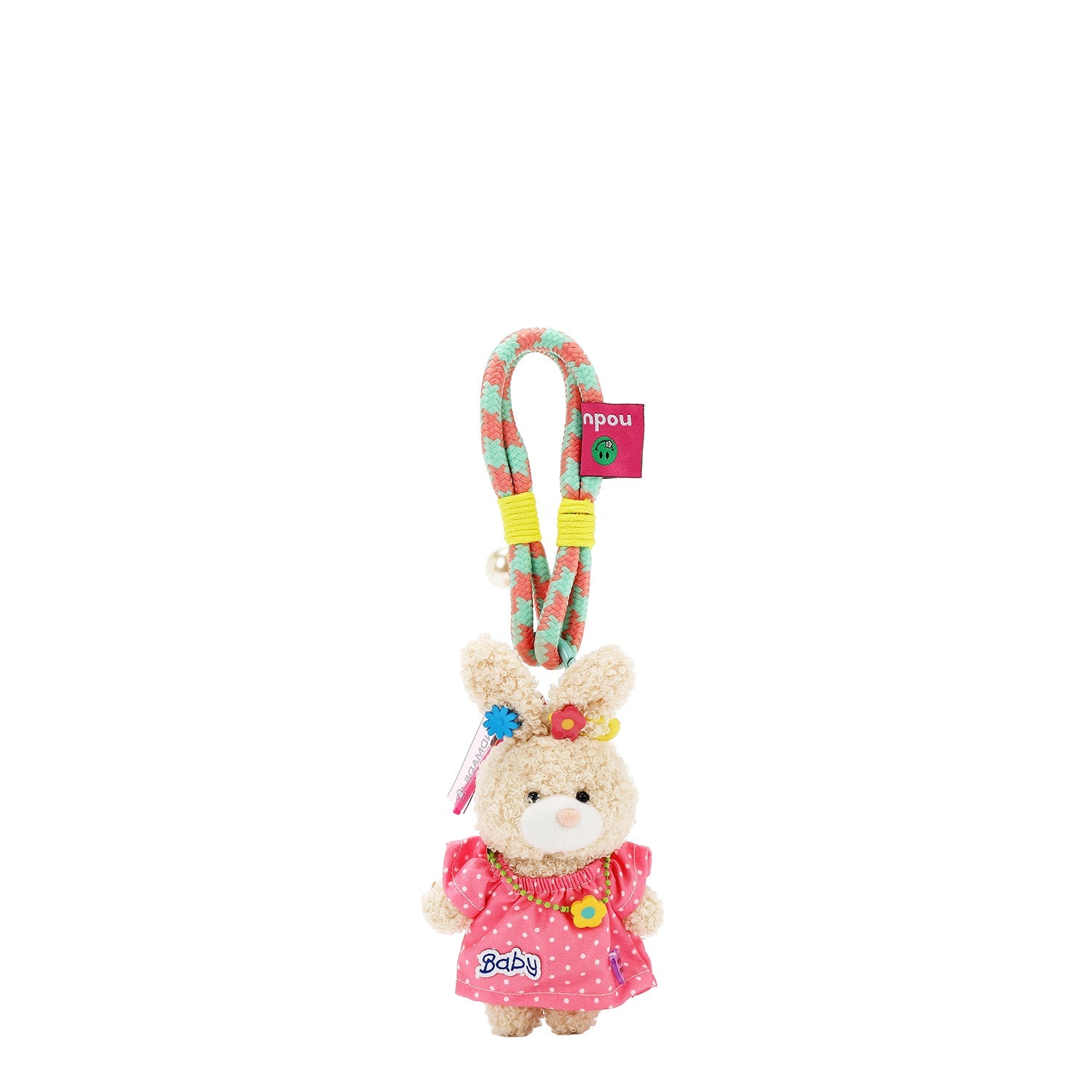 PENDENTE CONIGLIETTO ABITO ROSA